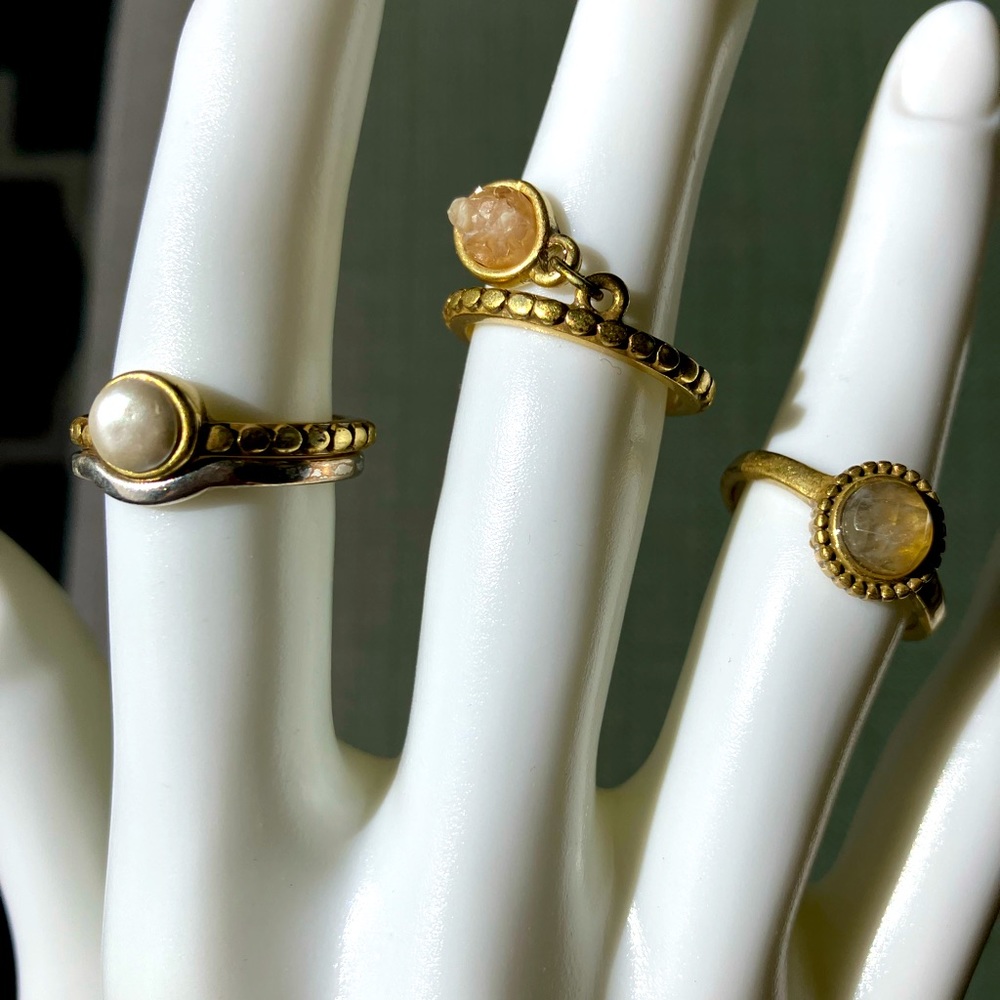 Set of 4 Fashion Rings Lucky Brand